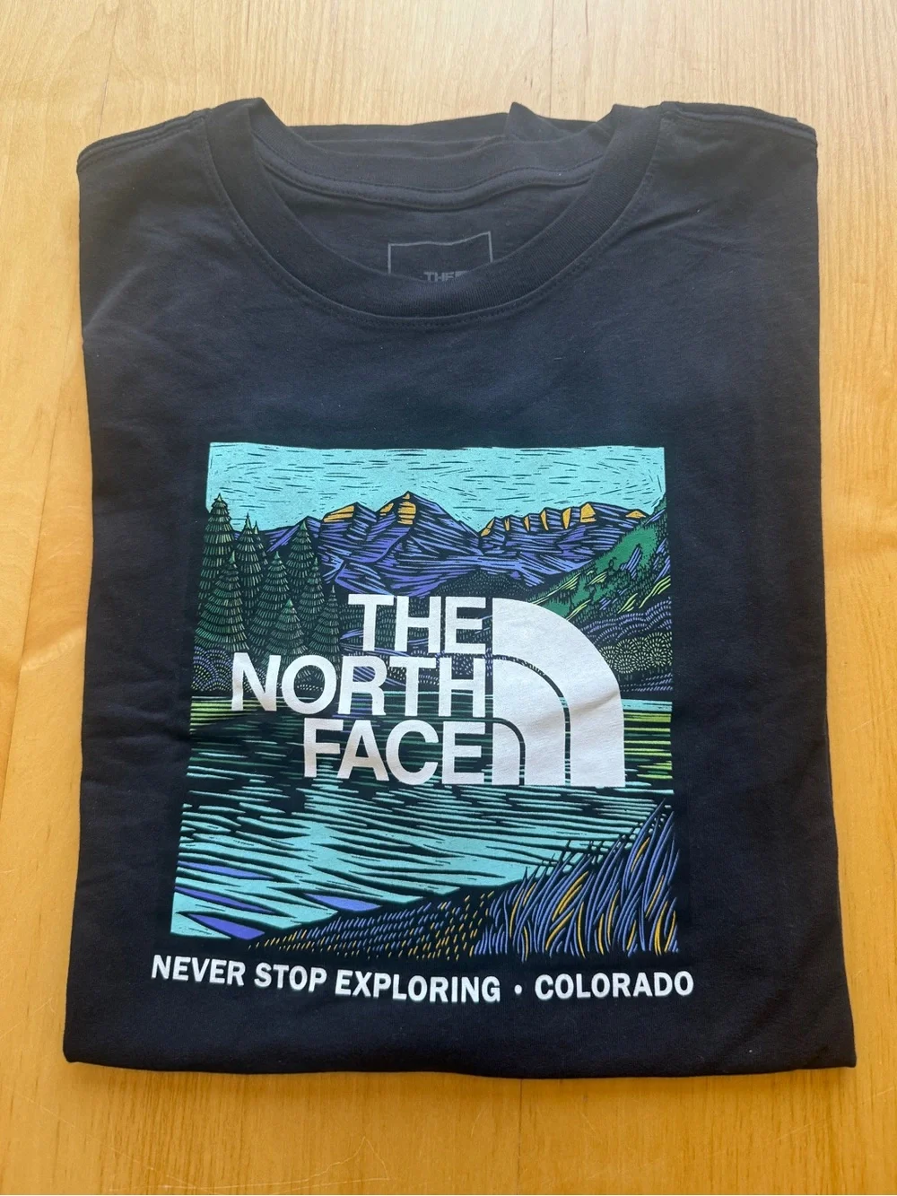 The North Face Colorado Graphic Tee Black XL Never Stop Exploring